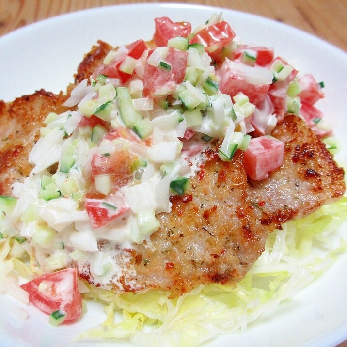 トマトタルタルカツレツ丼